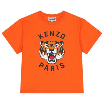 Orange Tiger Logo T-Shirt