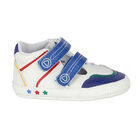Baby Boys White Logo Trainers, 1, hi-res