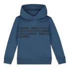 Boys Blue Logo Hooded Top, 2, hi-res