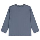 Boys Blue Bear Long Sleeeve Top, 1, hi-res