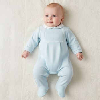 Baby Boys Blue Babygrow