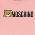 Pink Teddy Bear Logo Long Sleeve Top, 1, hi-res