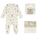 Baby Girls Ivory & Pink Carousel Babygrow Gift Set, 1, hi-res