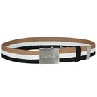 Boys Black Logo Belt, 1, hi-res