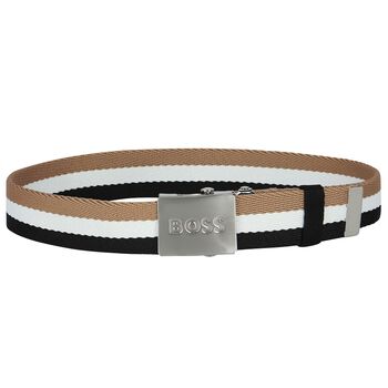 Boys Black Logo Belt