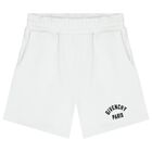 Boys White Logo Shorts, 1, hi-res