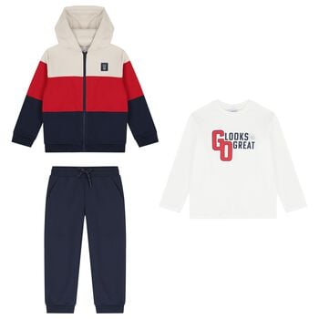 Boys Multi-Coloured Tracksuit Set (3 Piece)