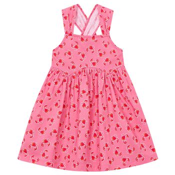 Girls Pink Crab Dress
