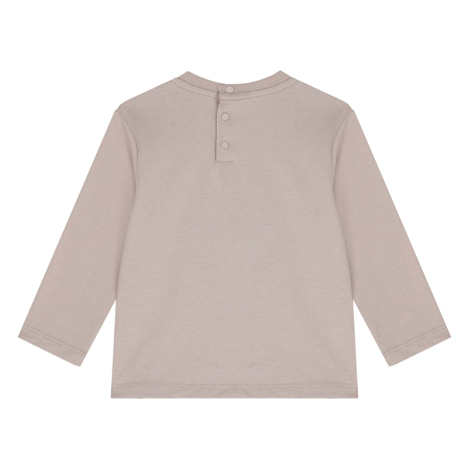 Younger Boys Beige & Ivory Logo Long Sleeve Top ( 2-Pack ), 1, hi-res