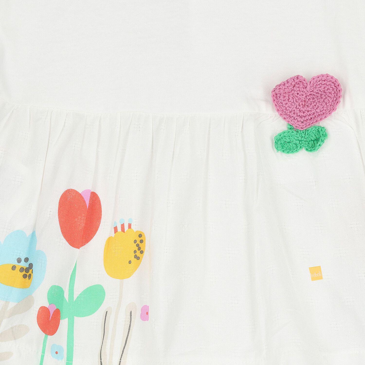 Baby Girls White Floral Leggings Set, 1, hi-res