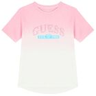 Girls Pink & White Logo T-Shirt, 1, hi-res