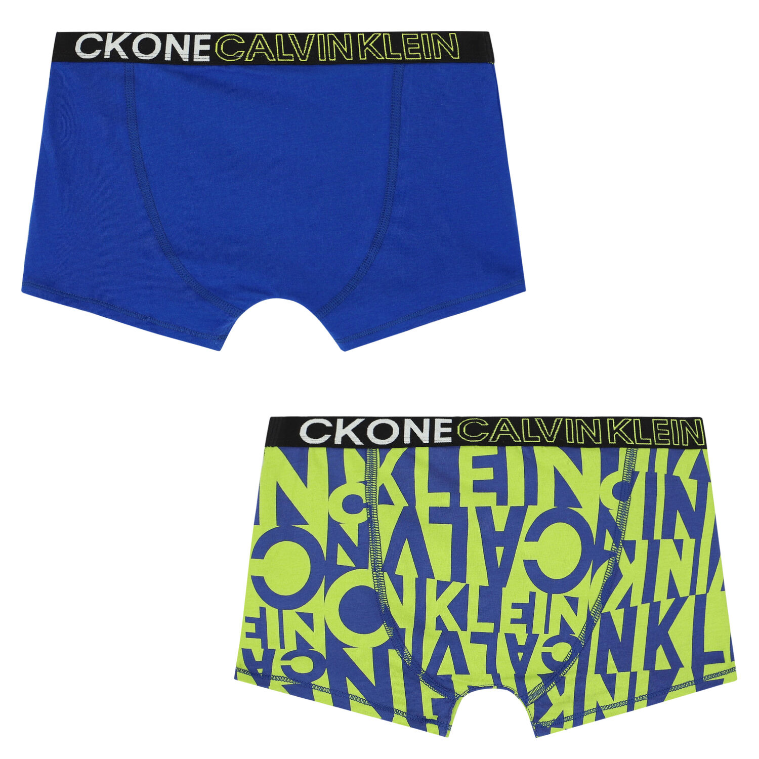 Boys Blue Logo Boxer Shorts ( 2-Pack ), 4, hi-res