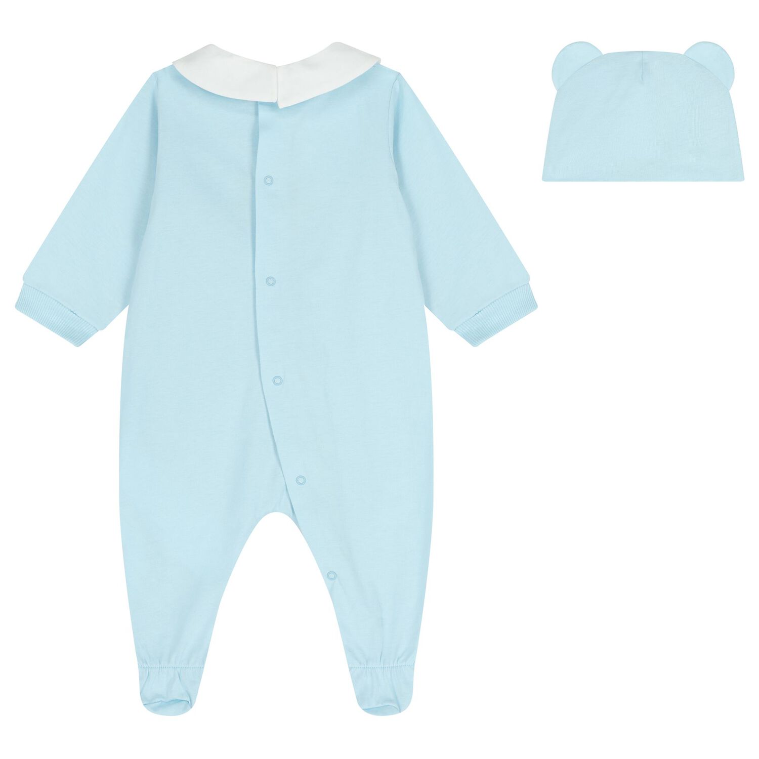 Blue Teddy Bear Logo Babygrow Gift Set , 3, hi-res