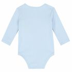 Baby Boys Blue Logo Bodysuit, 1, hi-res