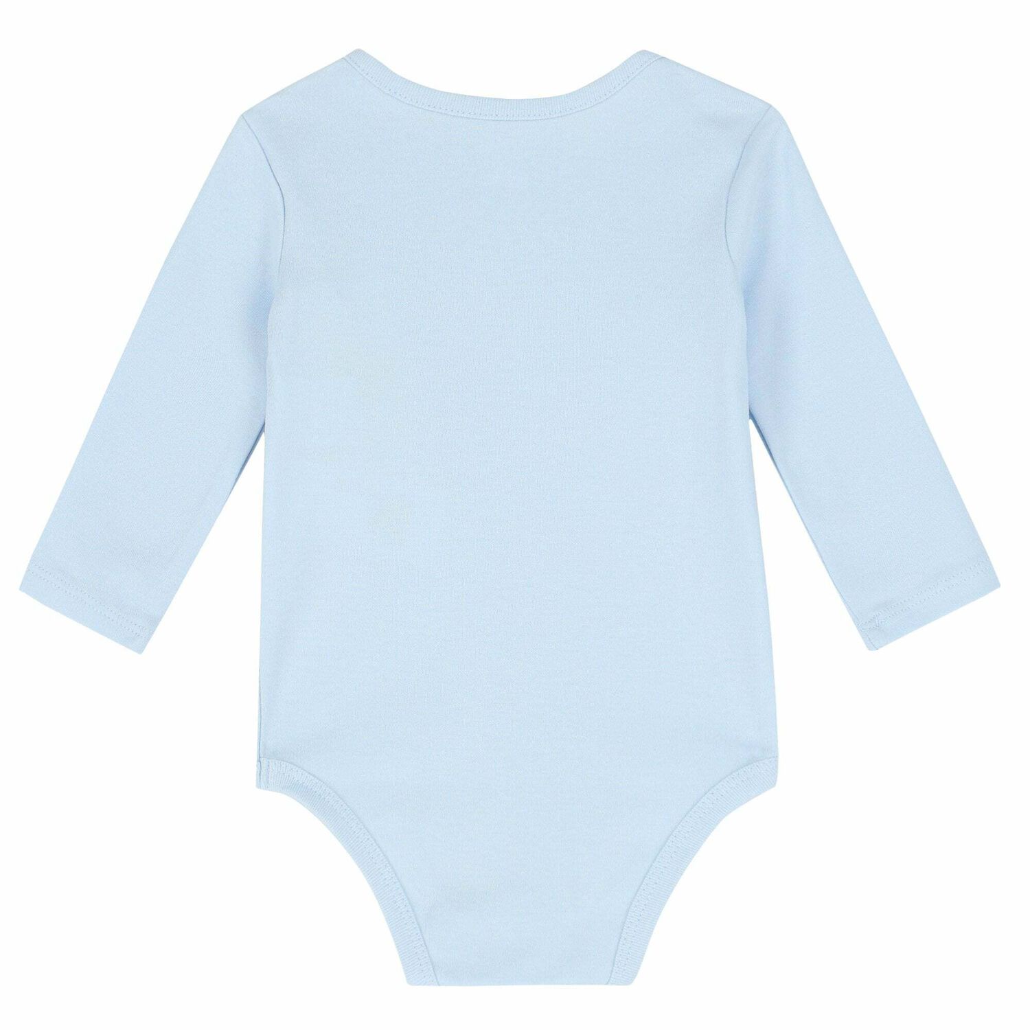Baby Boys Blue Logo Bodysuit, 1, hi-res