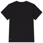Girls Black Logo T-Shirt, 1, hi-res