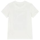 Boys White & Grey Logo T-Shirt, 2, hi-res
