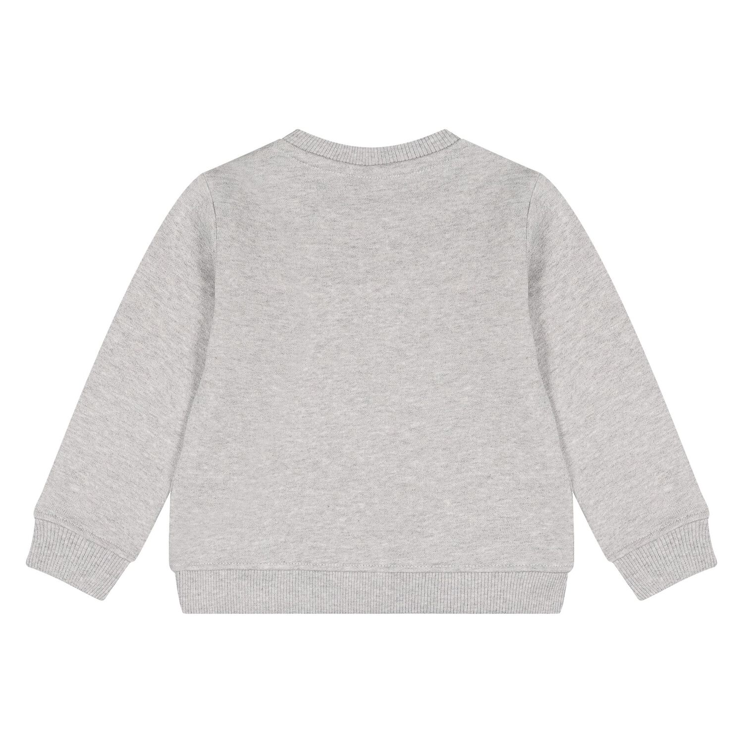 Younger Boys Grey Robot Logo Sweatshirt, 1, hi-res