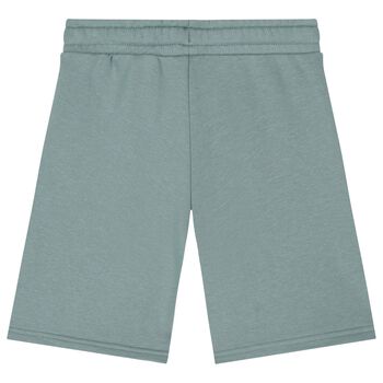 Boys Green Logo Shorts