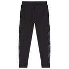 Boys Black Logo Joggers, 1, hi-res