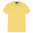 Older Boys Yellow Logo Polo Shirt, 15, hi-res