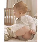 Baby Girls Ivory Knitted Cardigan, 1, hi-res