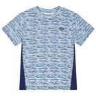 Boys Blue & White Logo Shorts Set, 1, hi-res