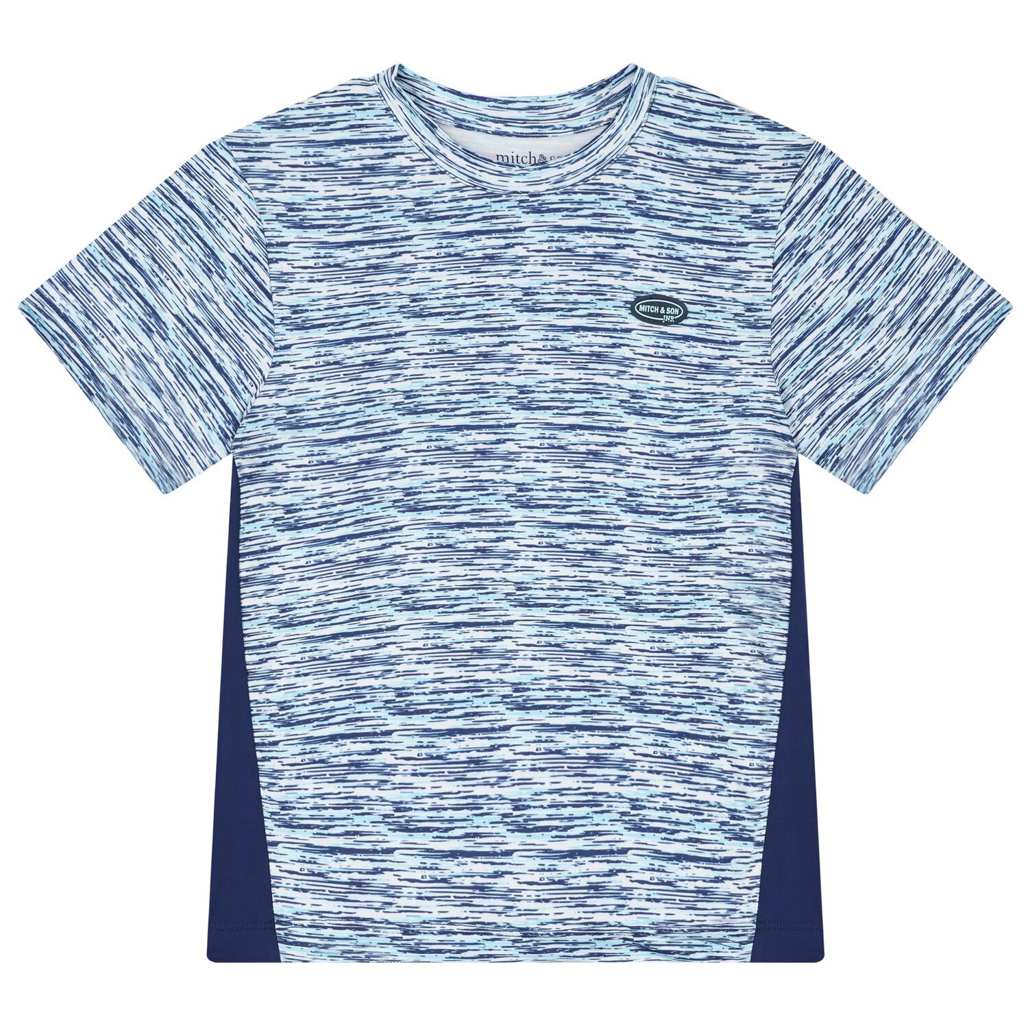Boys Blue & White Logo Shorts Set, 1, hi-res image number null