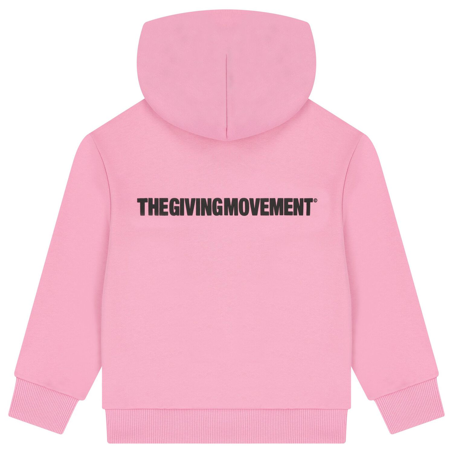 Girls Pink Logo Hooded Zip Up Top, 2, hi-res