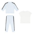 Younger Boys Blue Logo Tracksuit Set, 1, hi-res