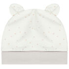 Ivory Babygrow, Hat & Bib Set, 2, hi-res
