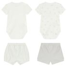 Ivory & Grey Bodysuits Set ( 2 Pack ), 1, hi-res