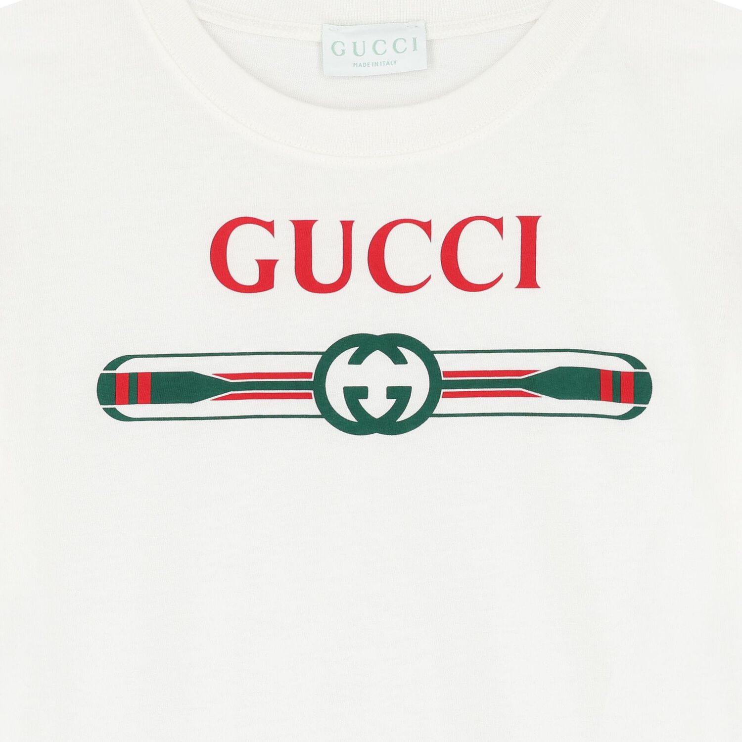 White Cotton Logo T-Shirt, 1, hi-res