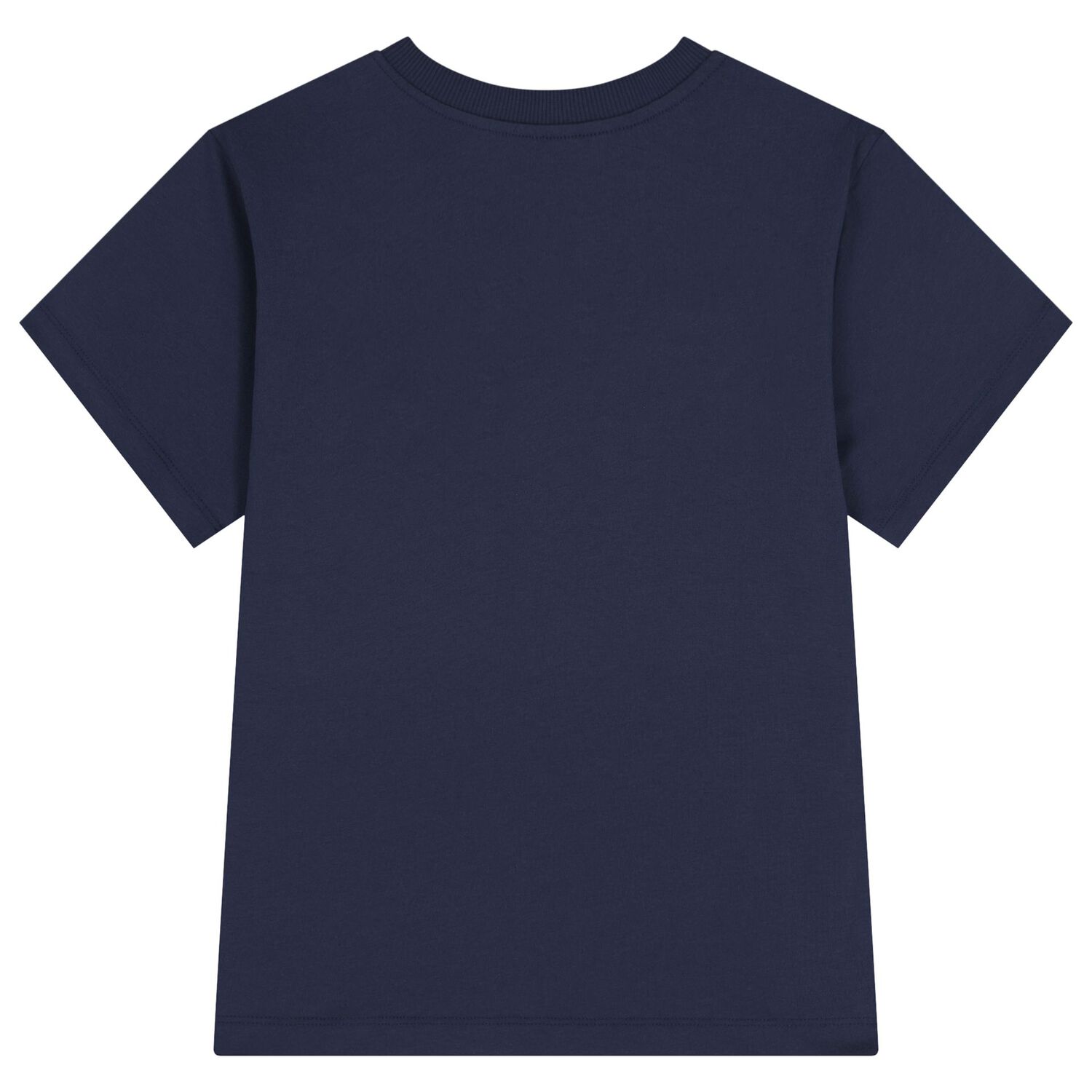 Boys Navy Blue Teddy Bear Logo T-Shirt, 3, hi-res