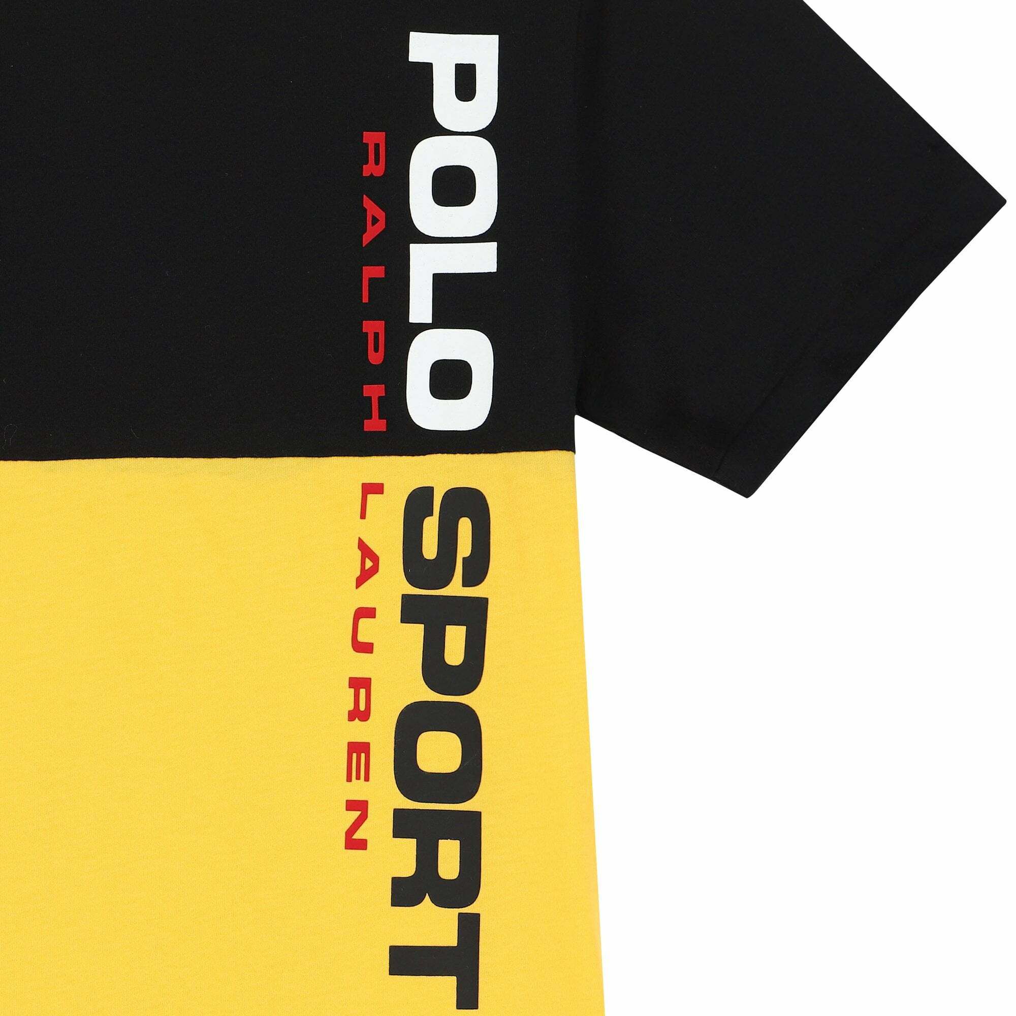 Ralph Lauren Older Boys Yellow Black Logo T Shirt Junior Couture UK