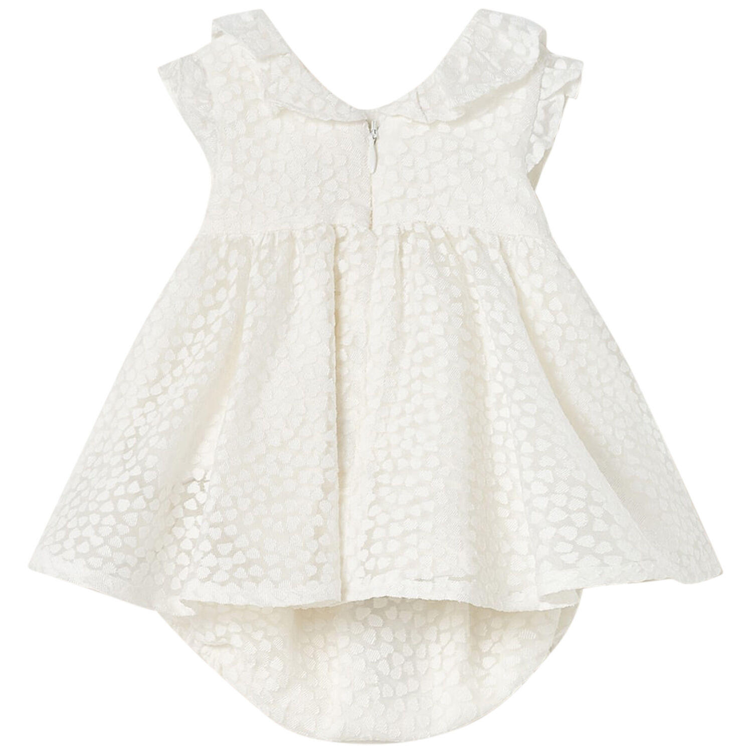 Baby Girls Ivory Organza Special Occasion Dress Set, 1, hi-res