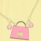 Girls Yellow Logo Bag T-Shirt, 1, hi-res