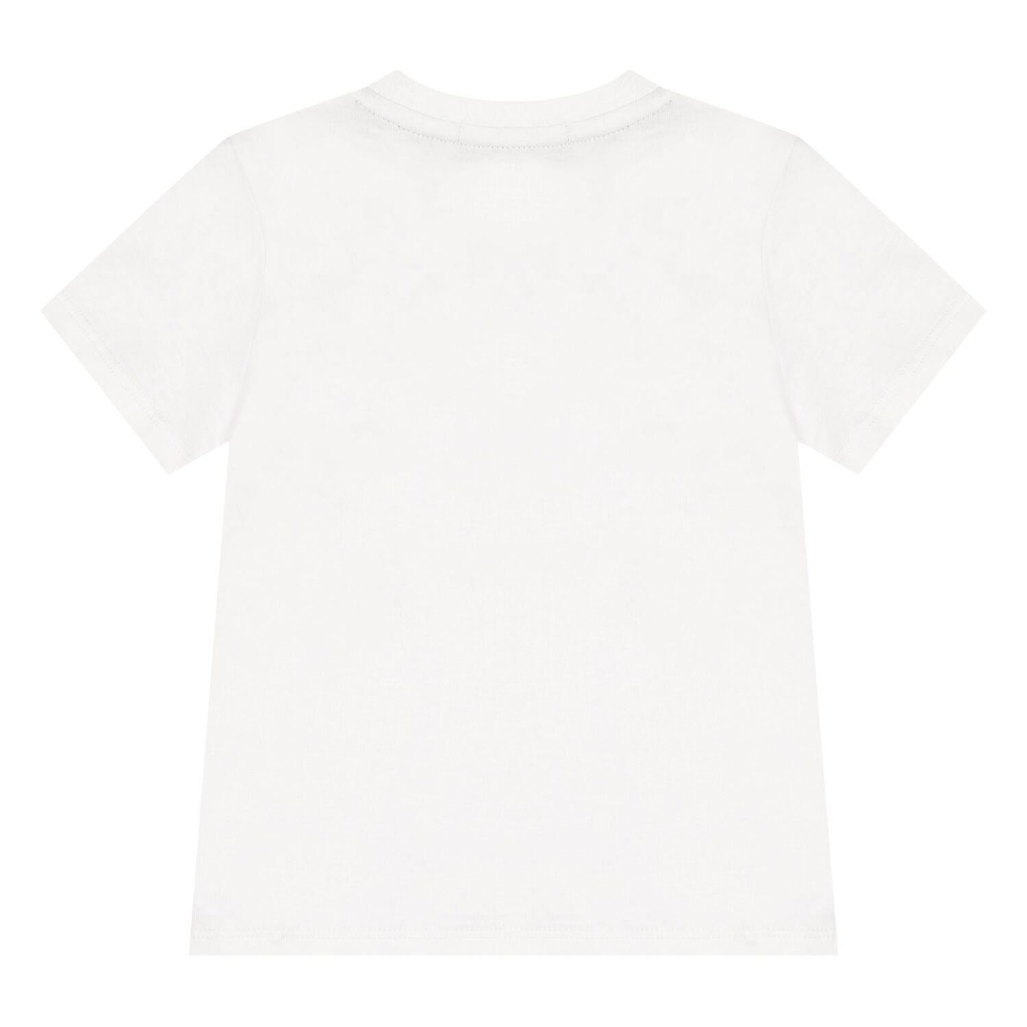 Younger Boys White Logo T-Shirt, 1, hi-res