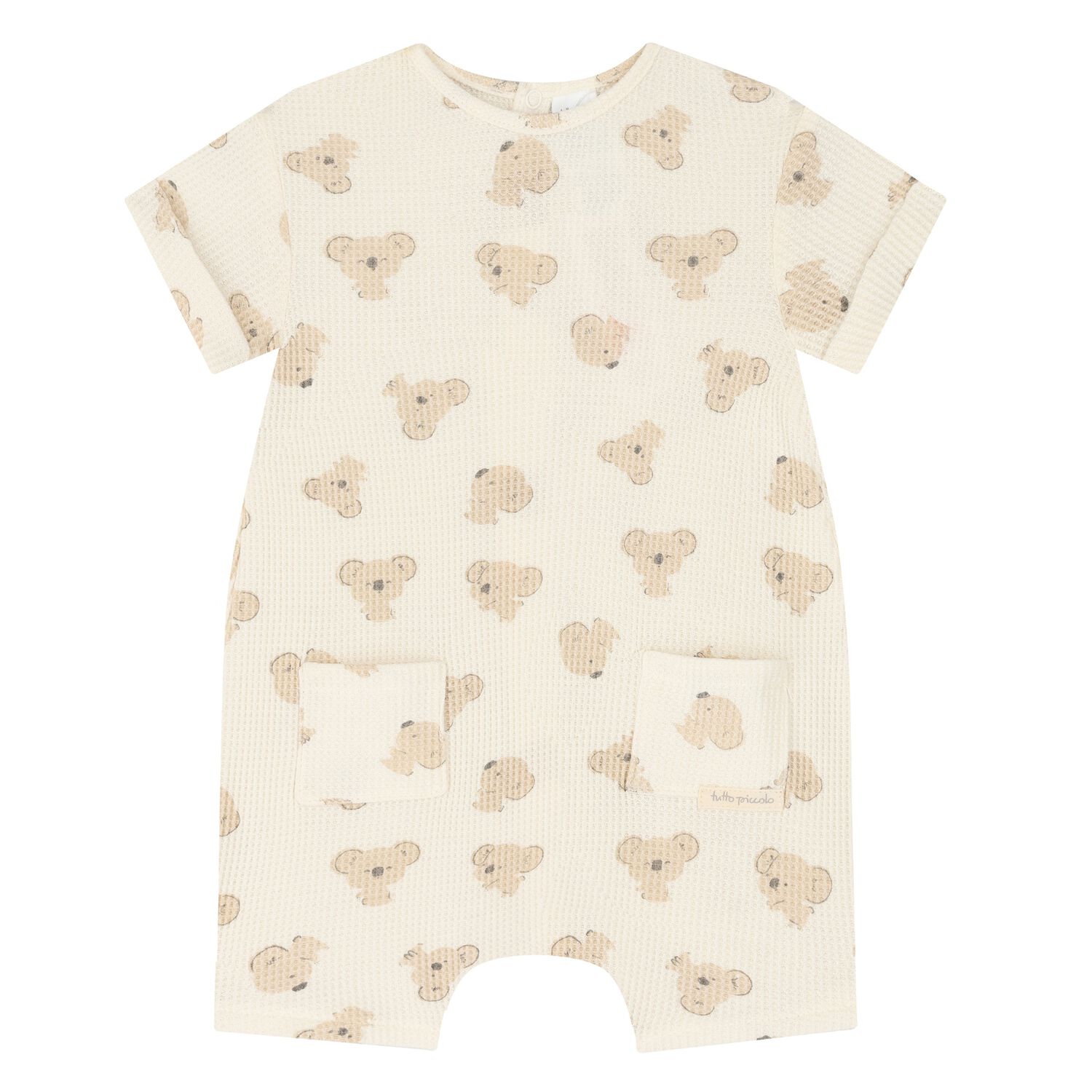Baby Boys Beige Koala Romper, 1, hi-res image number null