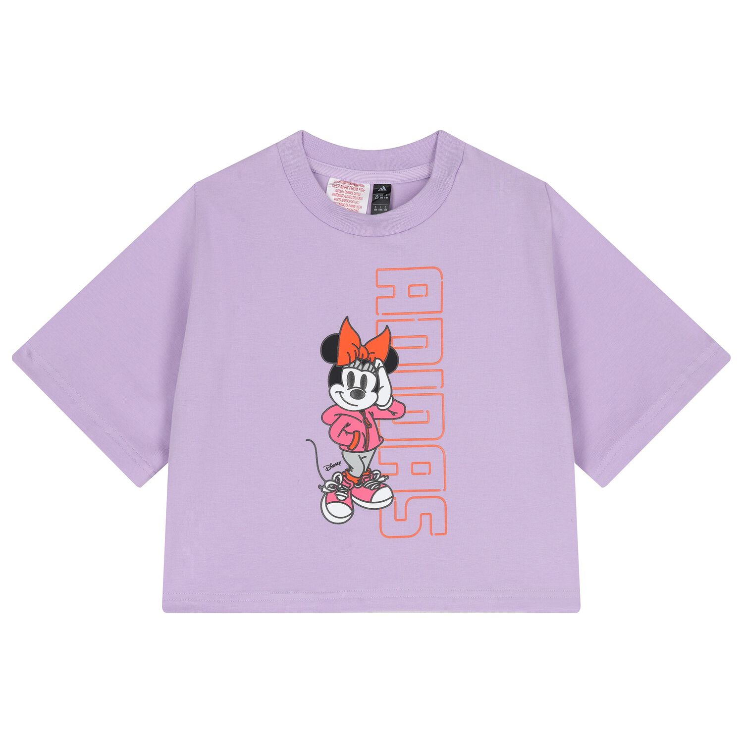 Girls Purple Disney Logo T-Shirt, 2, hi-res