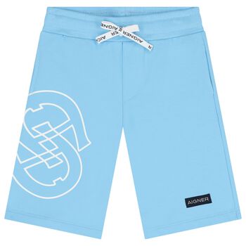 Boys Blue Logo Shorts