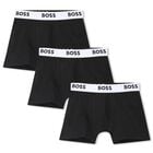 Boys Black Boxer Shorts (3-Pack), 1, hi-res