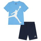 Boys Blue & Navy Blue Jordan Shorts Set, 1, hi-res