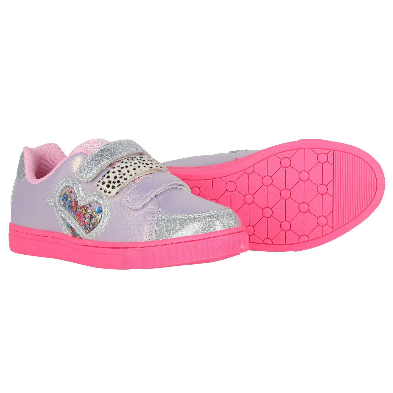 Girls Multi-Coloured Logo Trainers, 1, hi-res
