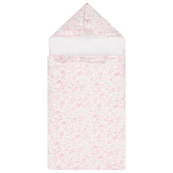 Baby Girls White & Pink Toile Nest