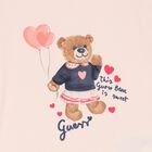 Girls Pink Teddy Bear T-Shirt, 2, hi-res