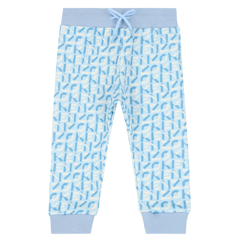 Younger Boys Blue Logo Joggers, 1, hi-res image number null