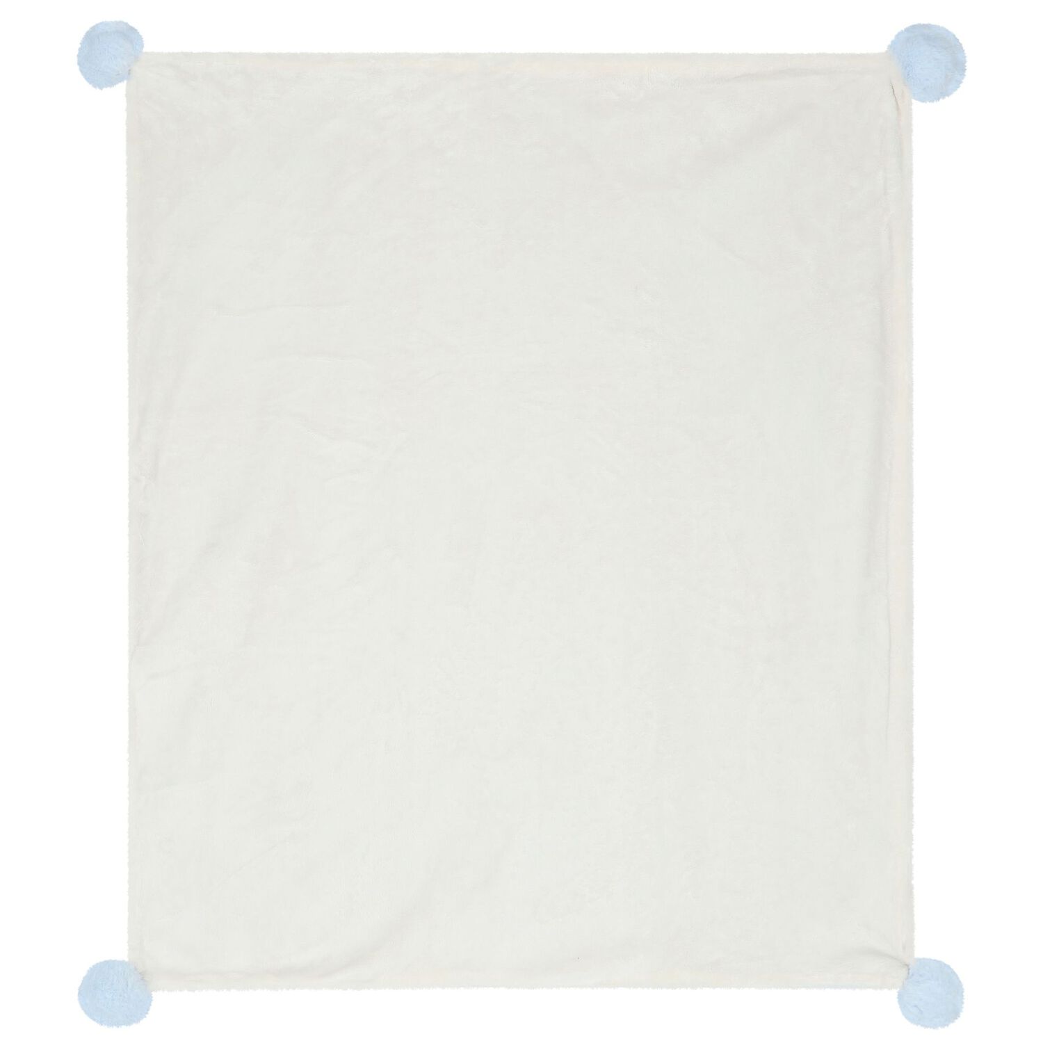 Blue & Ivory Faux Fur Baby Blanket, 3, hi-res