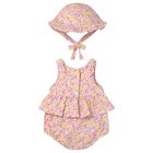 Baby Girls Pink Floral Bodysuit Set, 1, hi-res