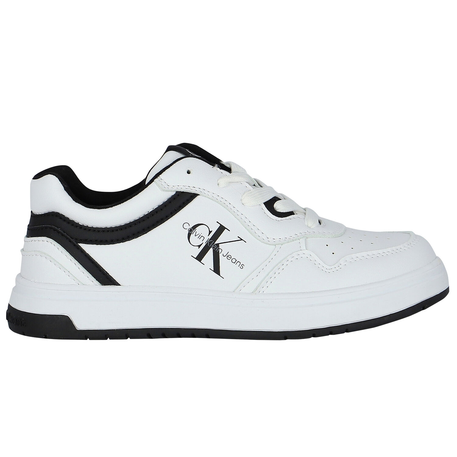 White Logo Trainers, 1, hi-res